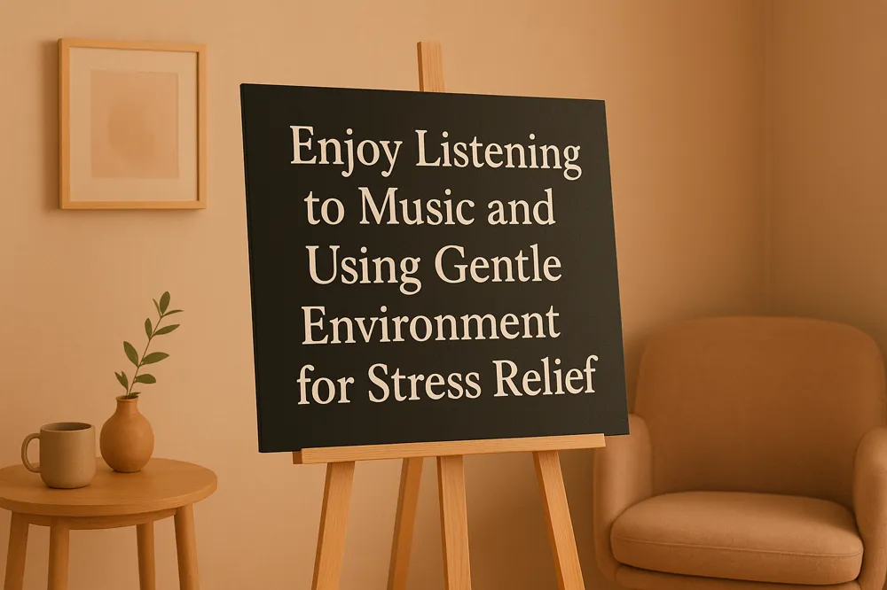 Enjoy Listening to Music and Using Gentle Environment for Stress Relief