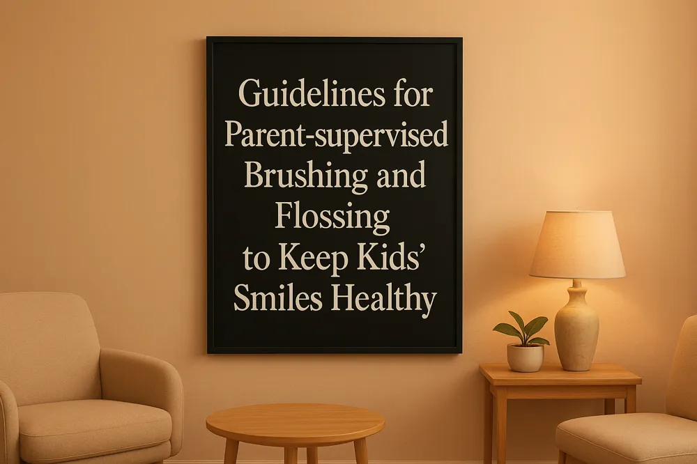 Guidelines for Parent-supervised Brushing and Flossing to Keep Kids’ Smiles Healthy