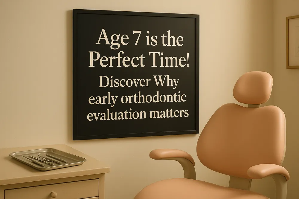Age 7 is the Perfect Time! Discover Why early orthodontic evaluation matters.