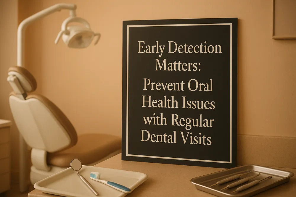 Early Detection Matters: Prevent Oral Health Issues with Regular Dental Visits.