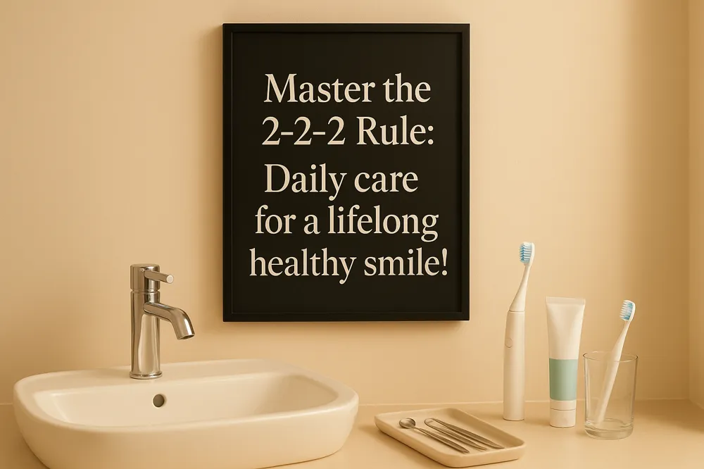 Master the 2-2-2 Rule: Daily care for a lifelong healthy smile!