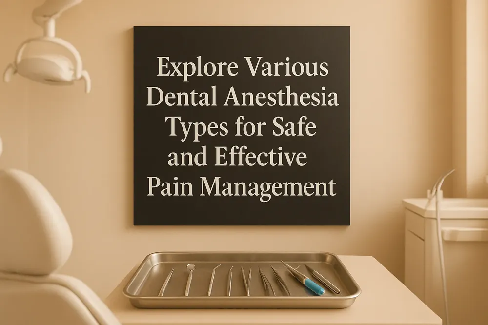 Explore Various Dental Anesthesia Types for Safe and Effective Pain Management