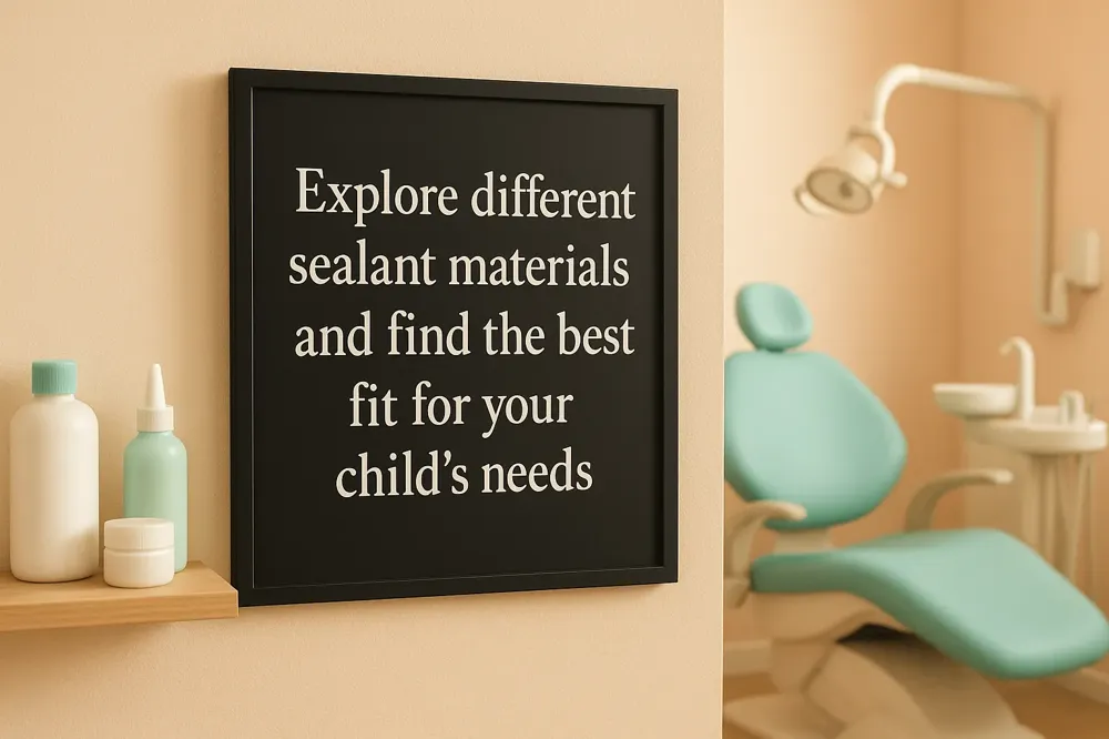 Explore different sealant materials and find the best fit for your child's needs