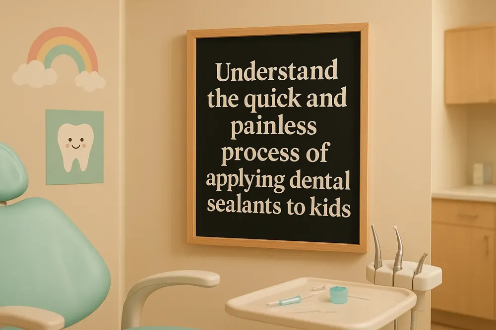 Understand the quick and painless process of applying dental sealants to kids