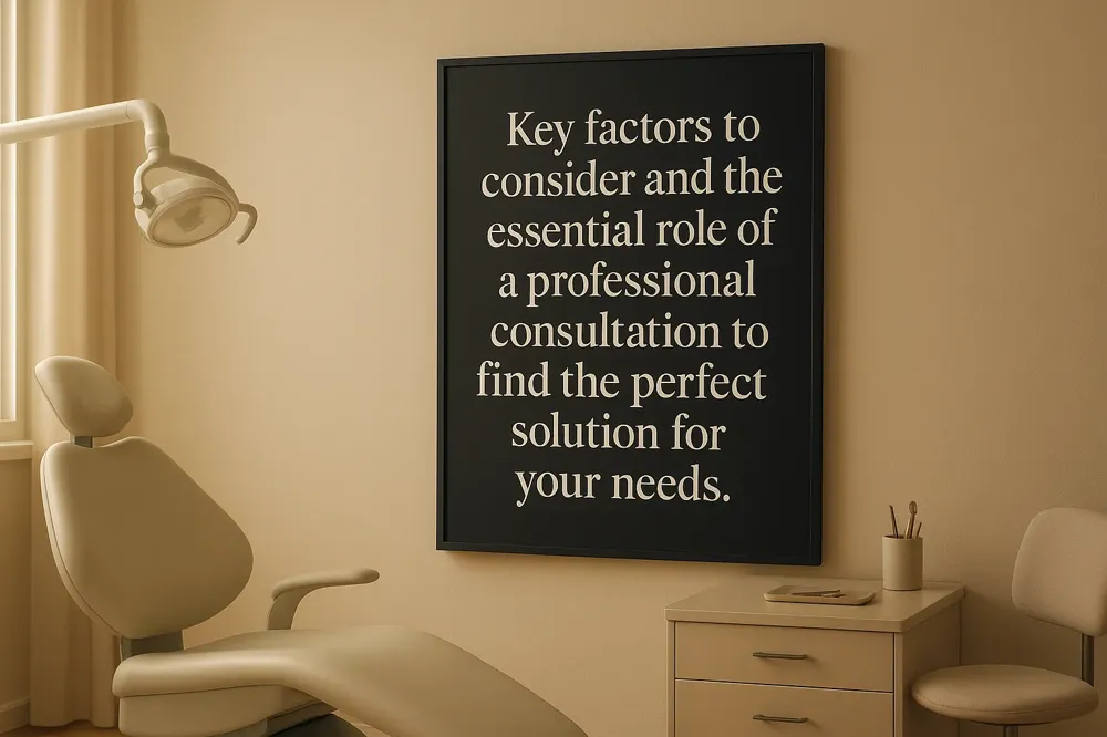 Key factors to consider and the essential role of a professional consultation to find the perfect solution for your needs.