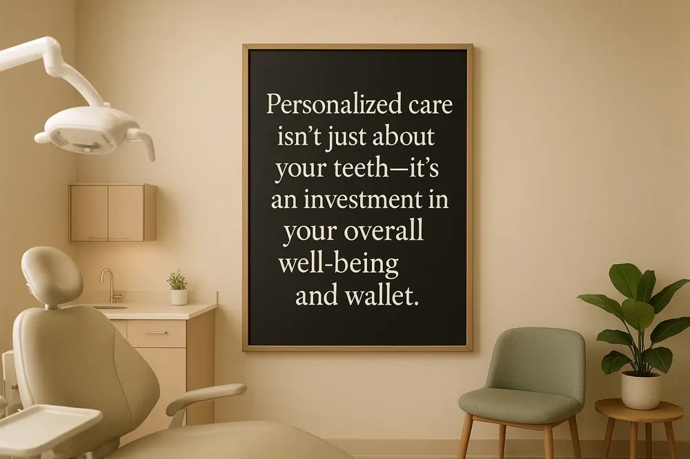 Personalized care isn't just about your teeth—it's an investment in your overall well-being and wallet.