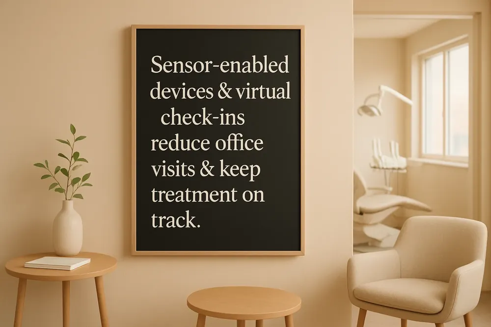 Sensor-enabled devices &amp; virtual check-ins reduce office visits &amp; keep treatment on track.