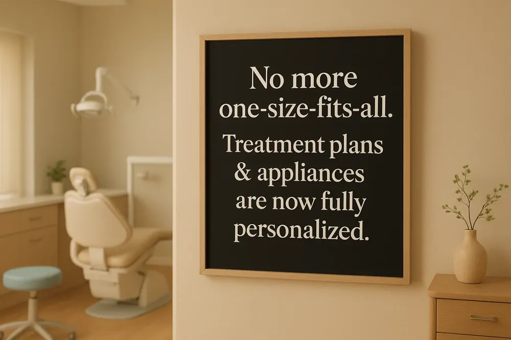 No more one-size-fits-all. Treatment plans &amp; appliances are now fully personalized.