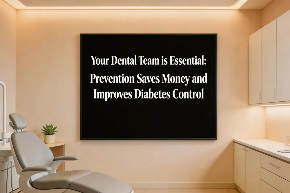Your Dental Team is Essential: Prevention Saves Money and Improves Diabetes Control
