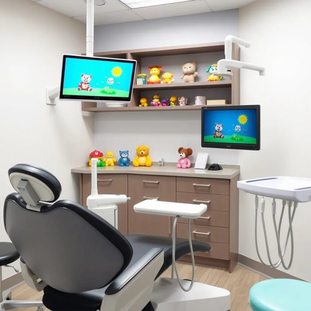 Dentists use techniques like tell-show-do, distraction with toys or videos, and stop signals to help anxious children feel safe and in control.