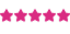 Five magenta stars in a horizontal row.