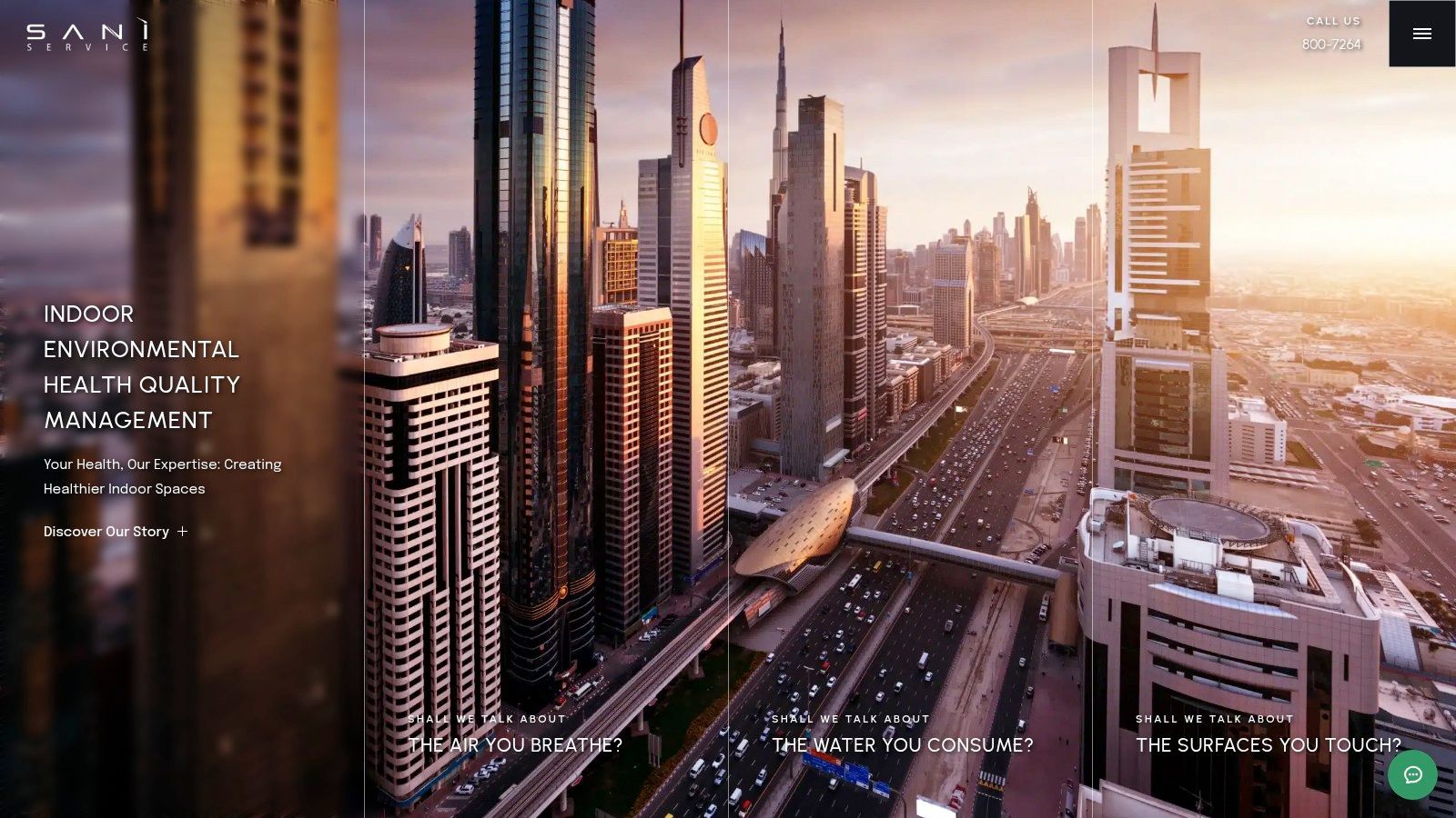 Air ducts in a modern Dubai building with a city skyline view, representing professional air duct cleaning services.