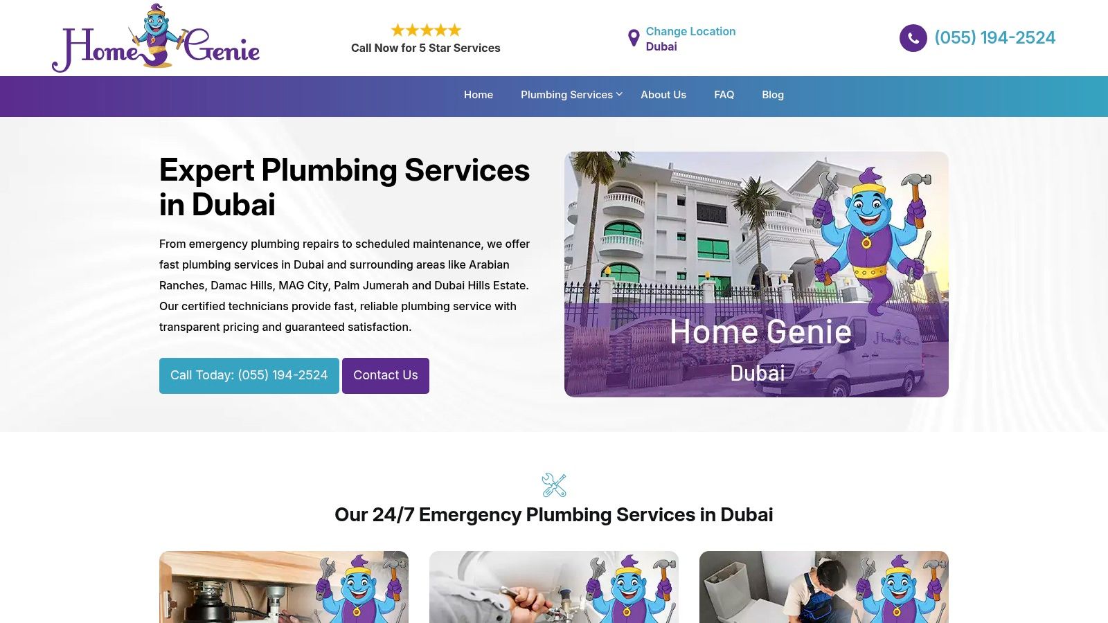 HomeGenie — Professional Drain Cleaning (Dubai-wide)