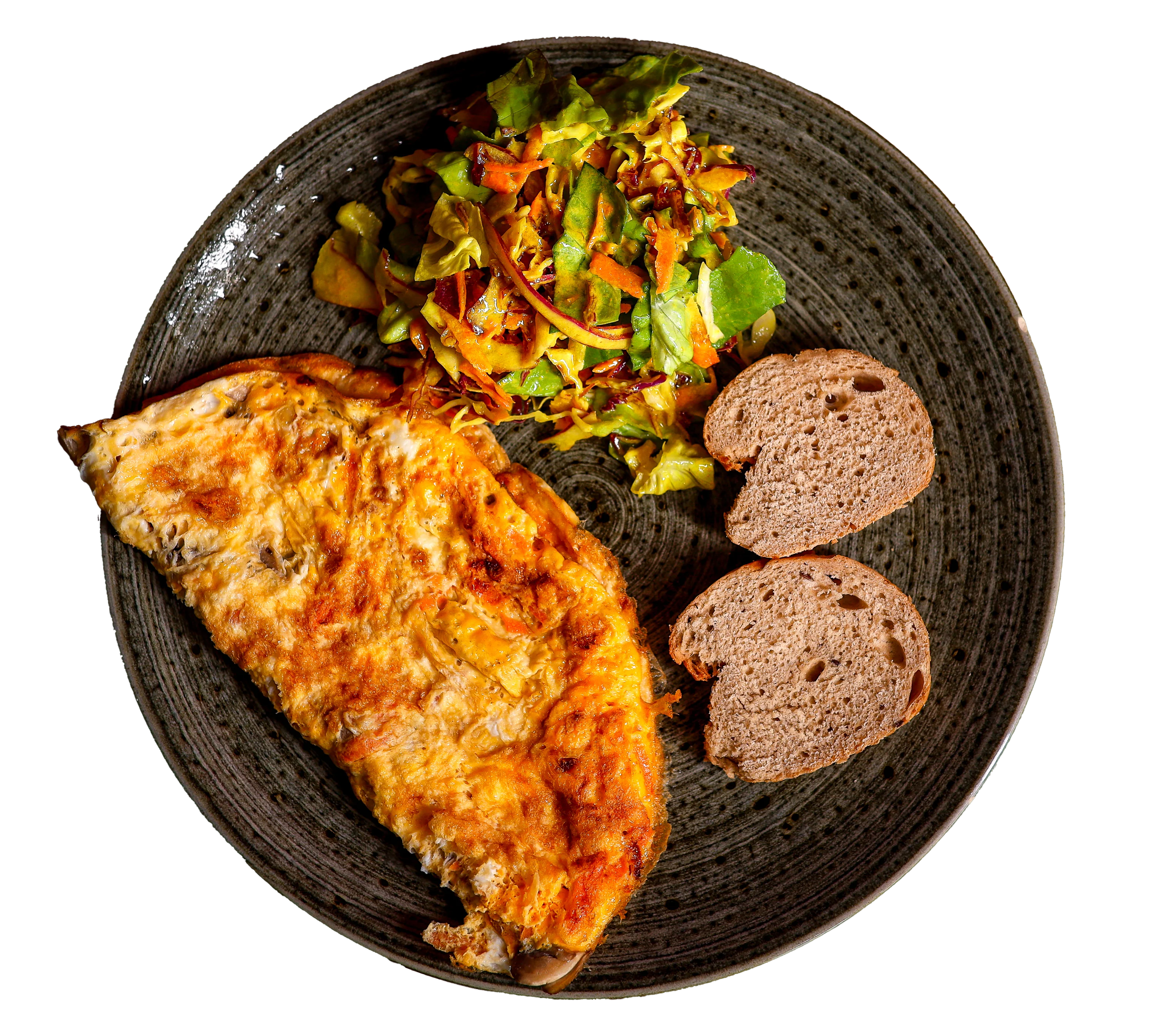 Slika omleta sa šampinjonima 