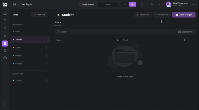 Add and manage large groups of users in one step.