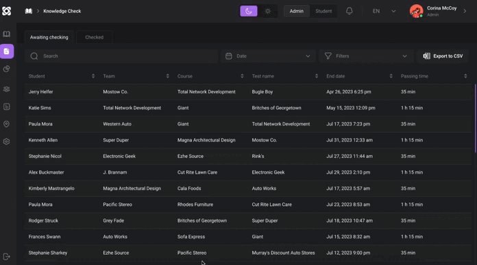 Validate understanding and generate audit-ready reports.