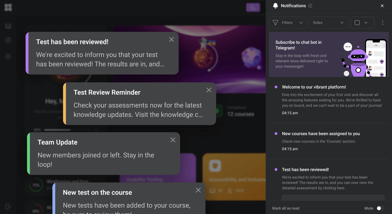 Replaced manual follow-ups, ensuring employees completed mandatory training without emails, spreadsheets, or constant manager intervention.