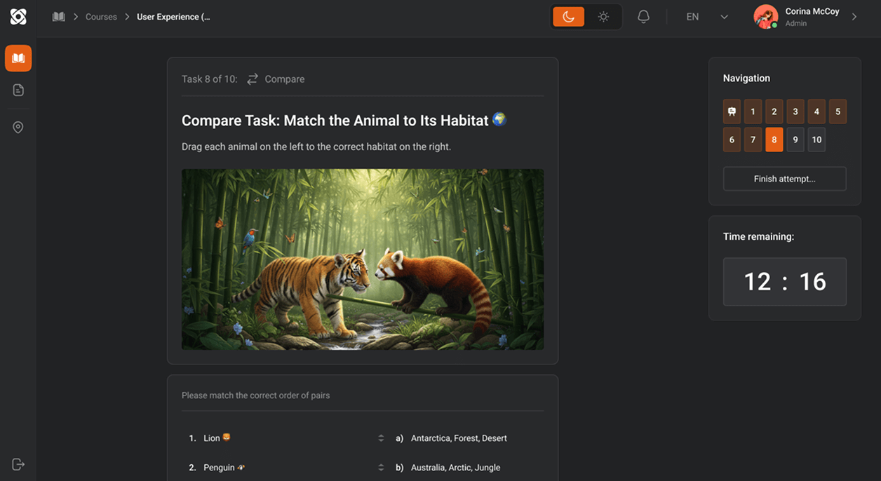 Educators used quizzes, match tests, and creative tasks to check children’s knowledge in different ways.