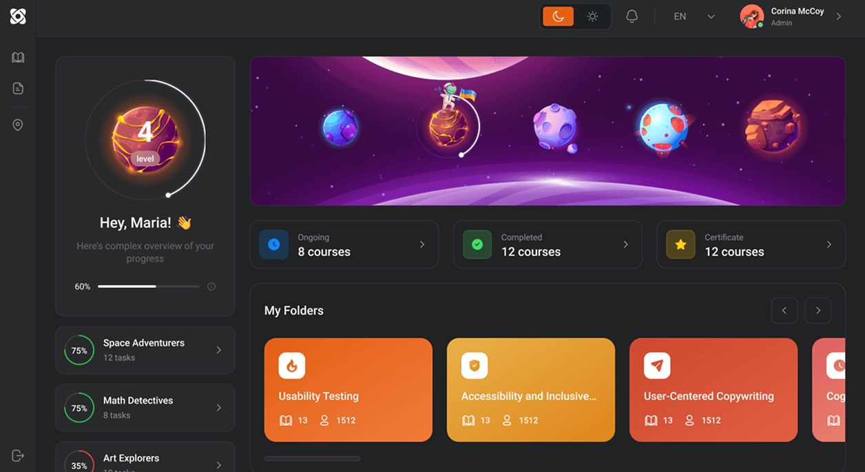 The foundation customized the platform with bright colours and a simple interface, allowing children to navigate lessons easily without confusion.