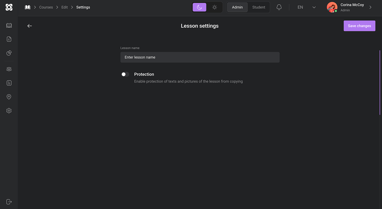 Protected sensitive training materials with built-in anti-copying controls.