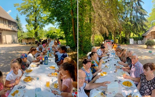 Repas intergénérationnel organisé par la MJC à la Maison Forestière