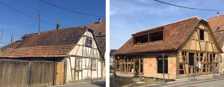 Restarauration de maison de pains de bois 2022