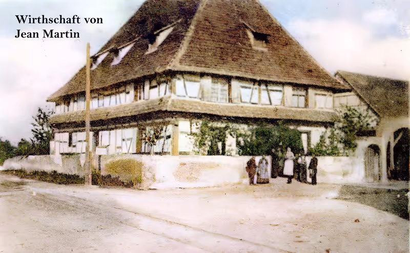 Carte postale du restaurant à la Couronne