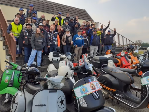 Avril : Retour du rallye organisé par le Vespa rieder's Club de Mackenheim