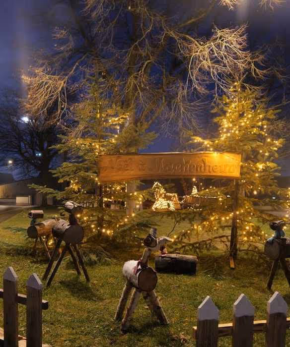 Installation des décos de Noël