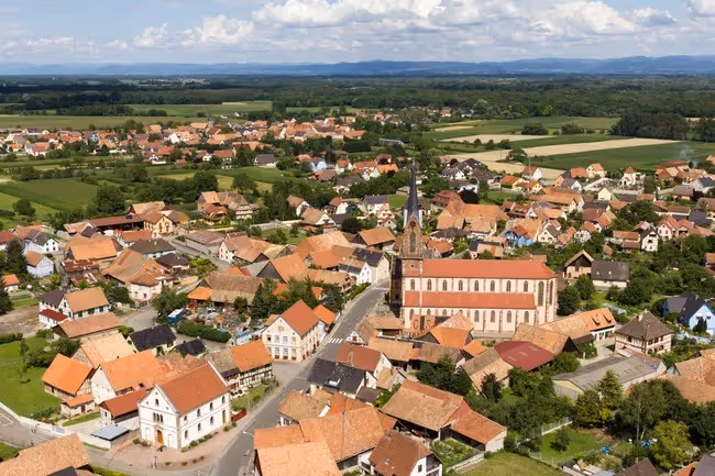 Vue aérienne de Mackenheim