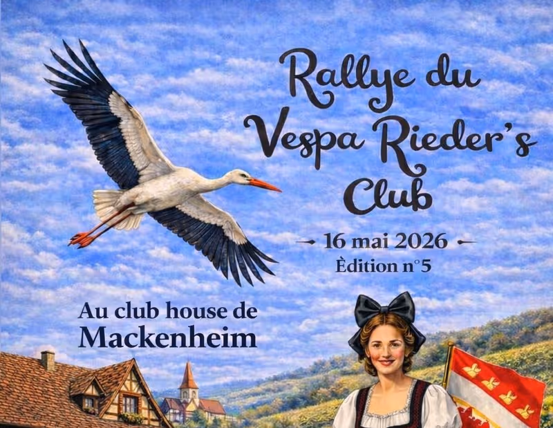 affiche du rallye vespa rieders