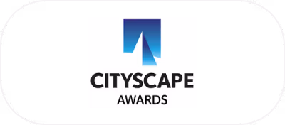 Cityscape Awards logo with stylized blue and purple skyscraper graphic above the text.