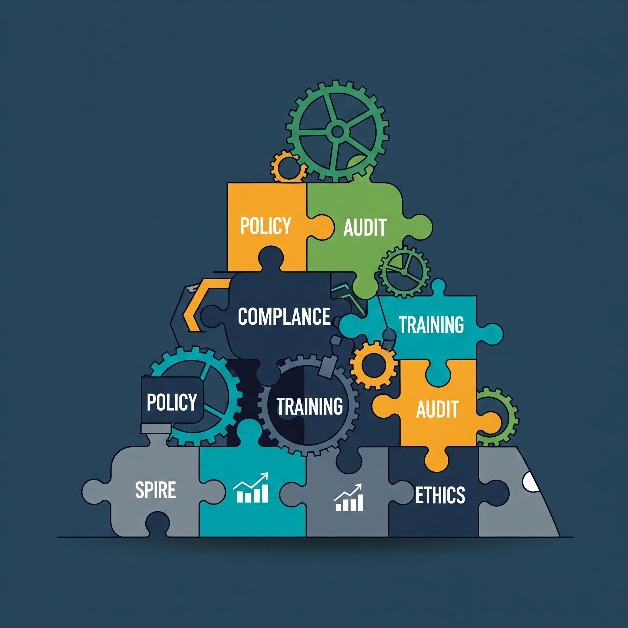 Illustration for the Ceel article: Building a Culture of Compliance: Best Practices for Organizations