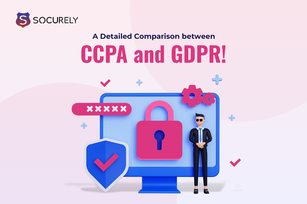 Illustration for the Ceel article: Detailed Comparison between CCPA & GDPR
