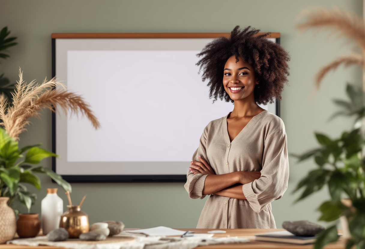 image of teacher using a smartboard (for a edtech)