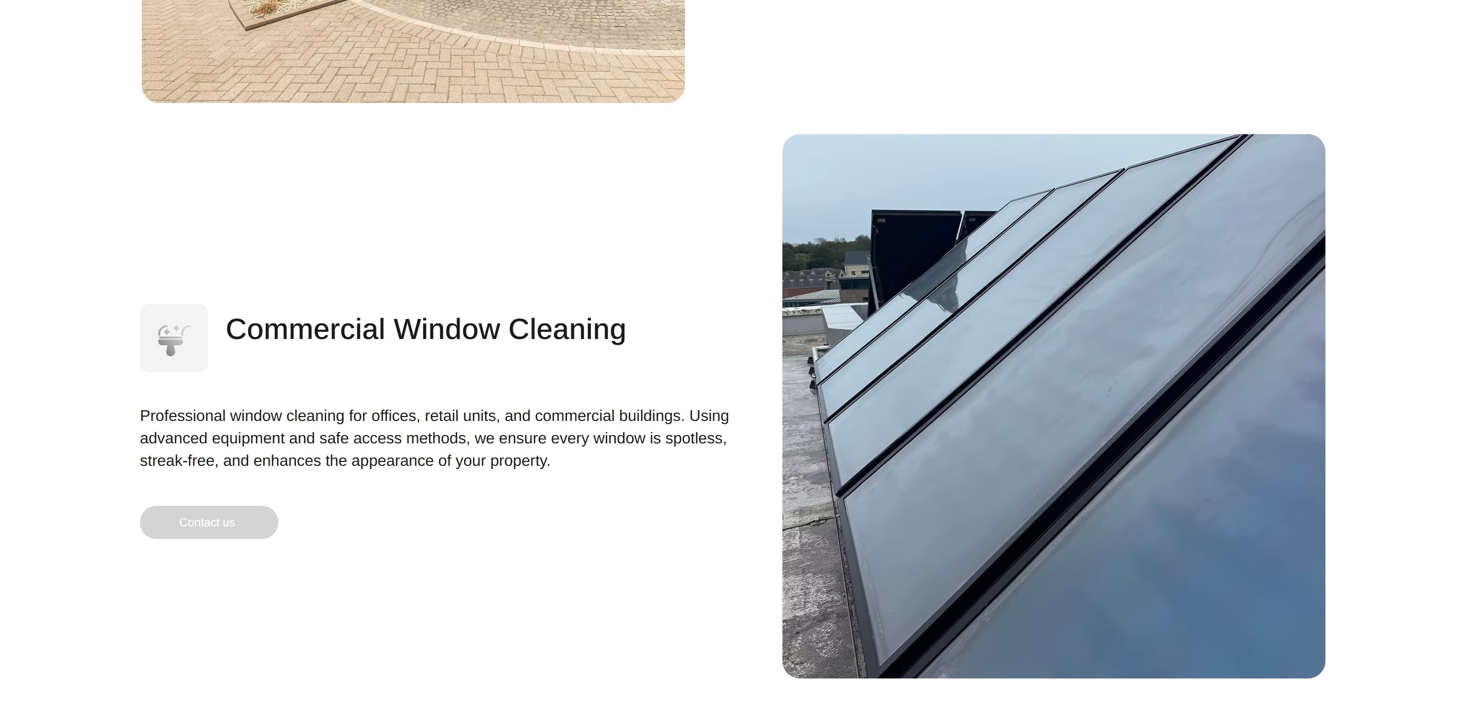 A website design for FF Commercial 