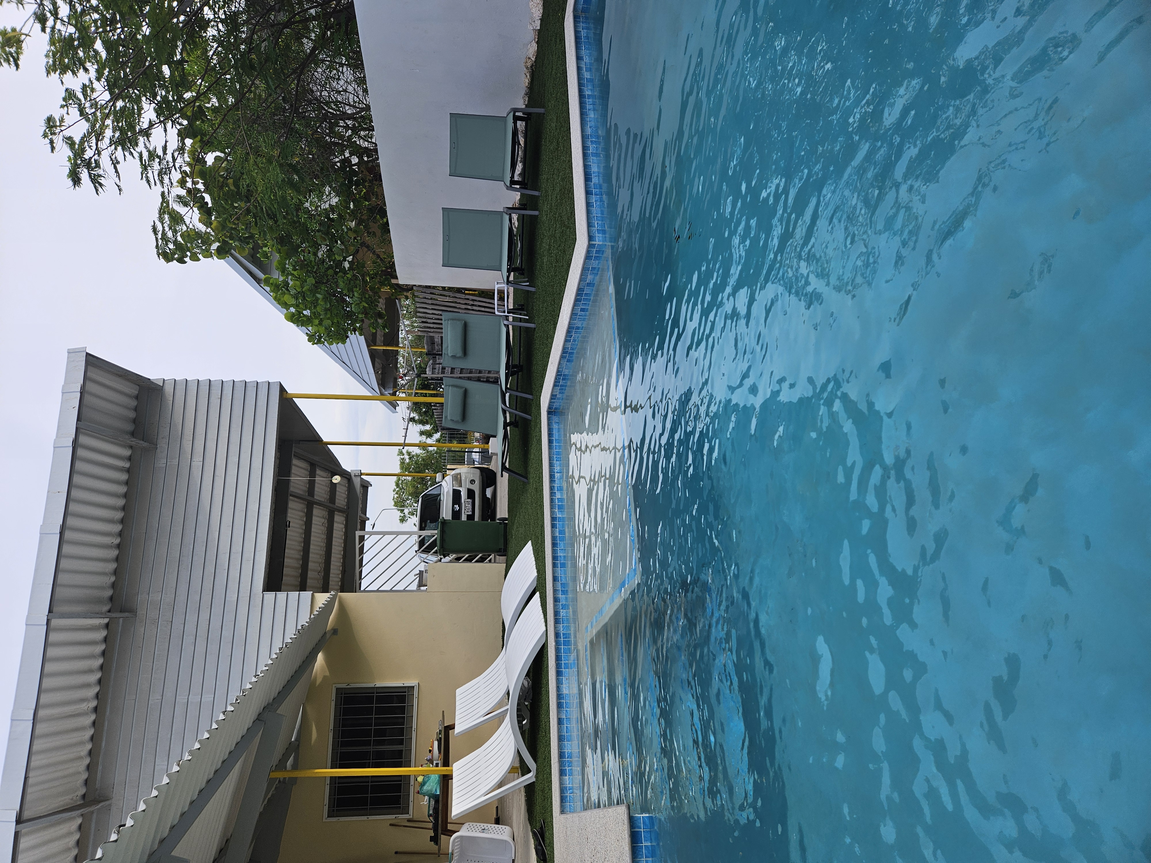 image of a landscaped pool area