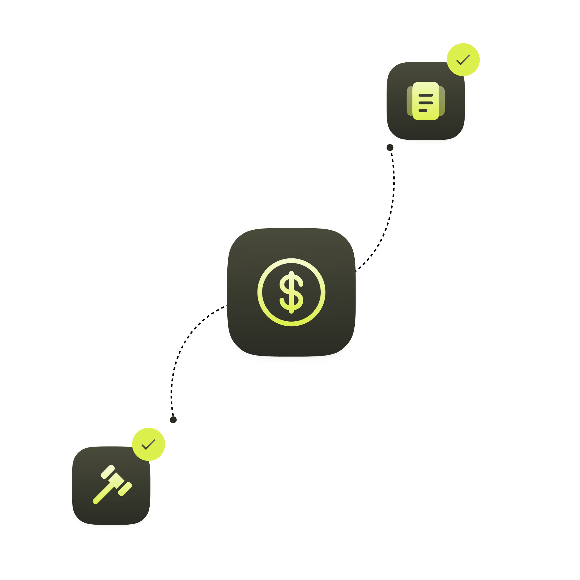 Flowchart of employer payroll with icons for payroll processing, legal compliance, and payment distribution.
