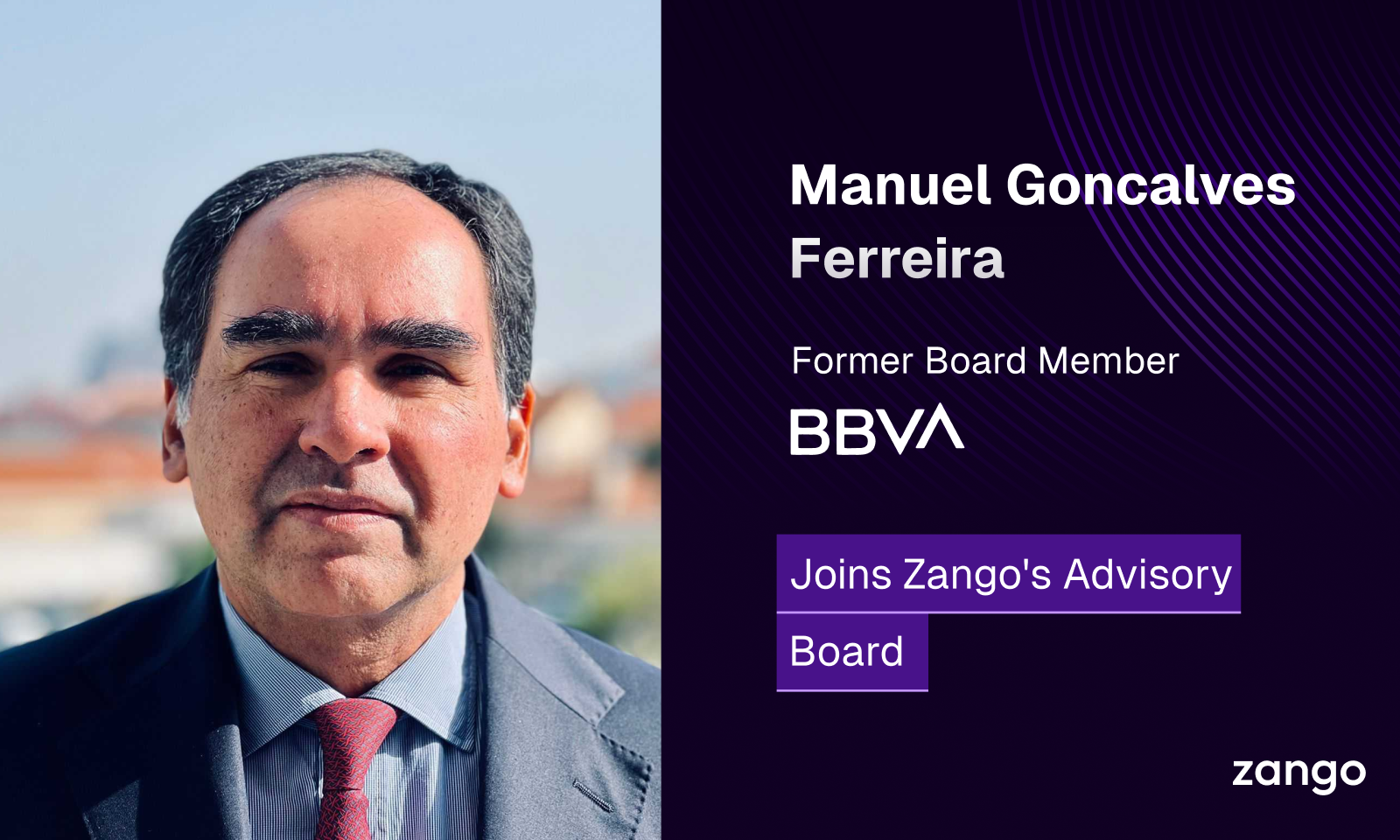 Manuel Gonçalves Ferreira joins Zango AI's Advisory Board