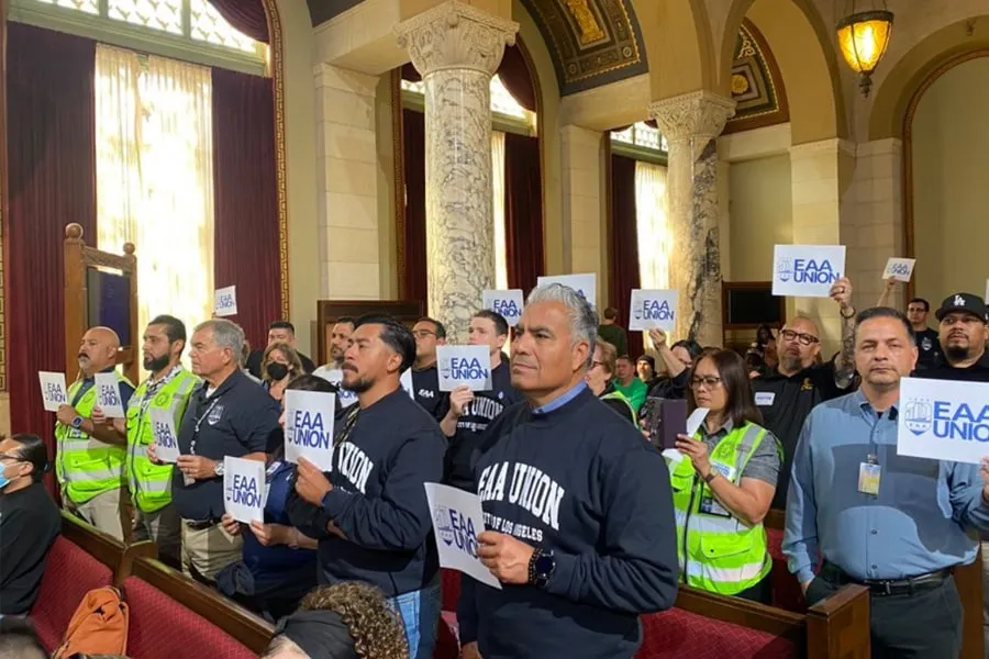 EAA, IBEW 11 Unite to Save Jobs from City Budget Axe