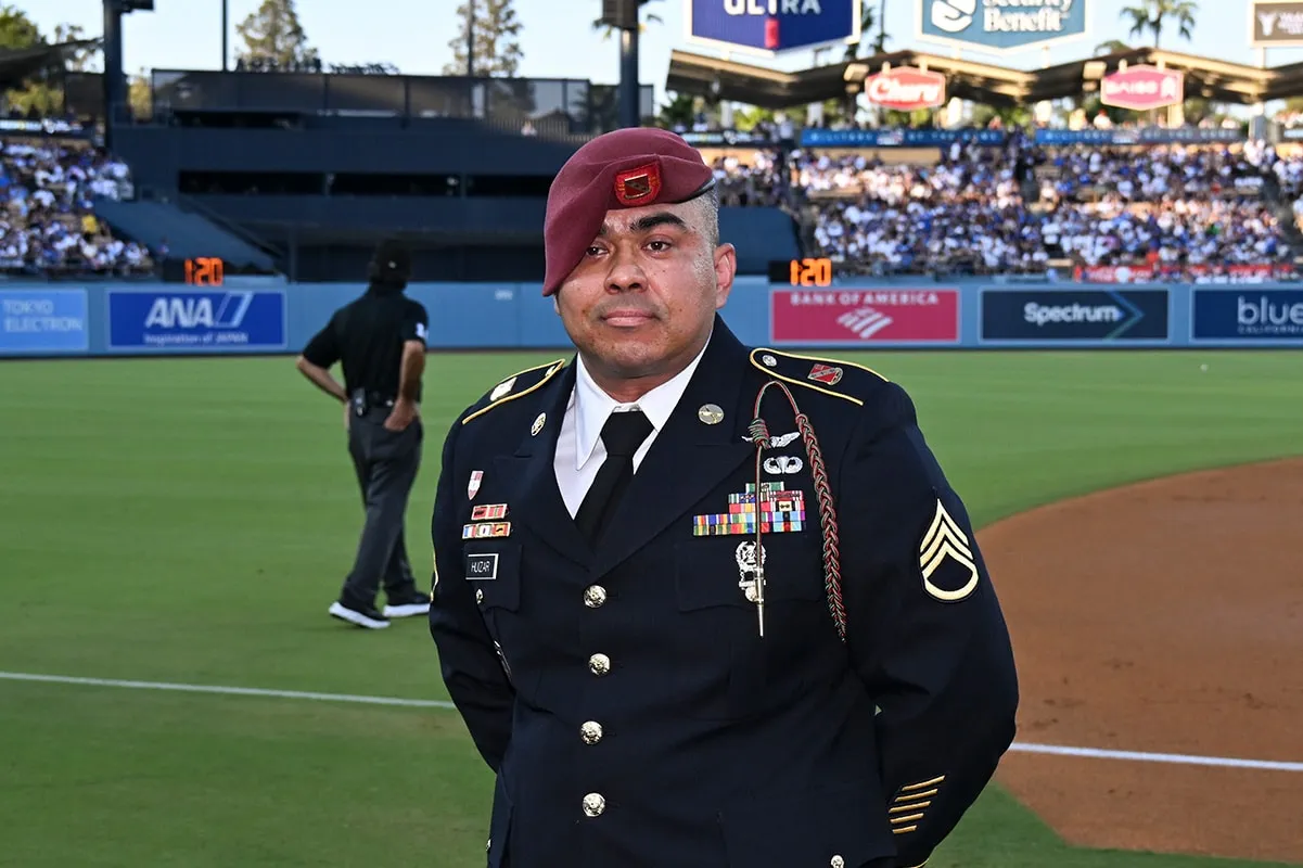 Dodgers Honor Local 11’s Huizar as “Hero of the Game” on Union Night