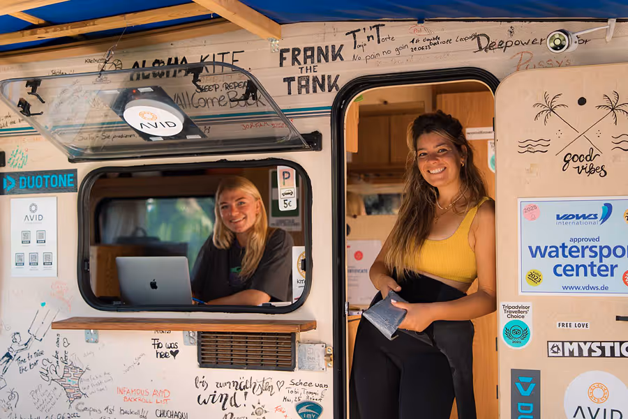 Empfang an der Kitesurf Station