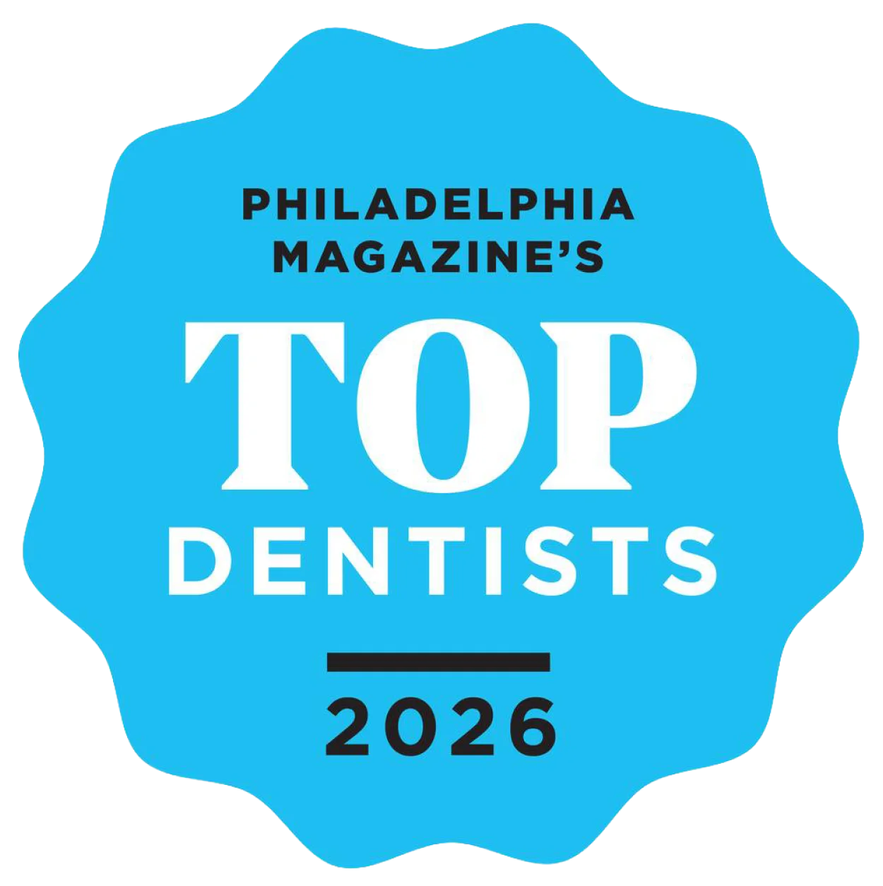 Philadelphia Magazine's Top Dentists 2026 badge