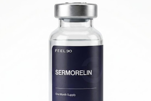 A vial of Sermorelin from Feel30.