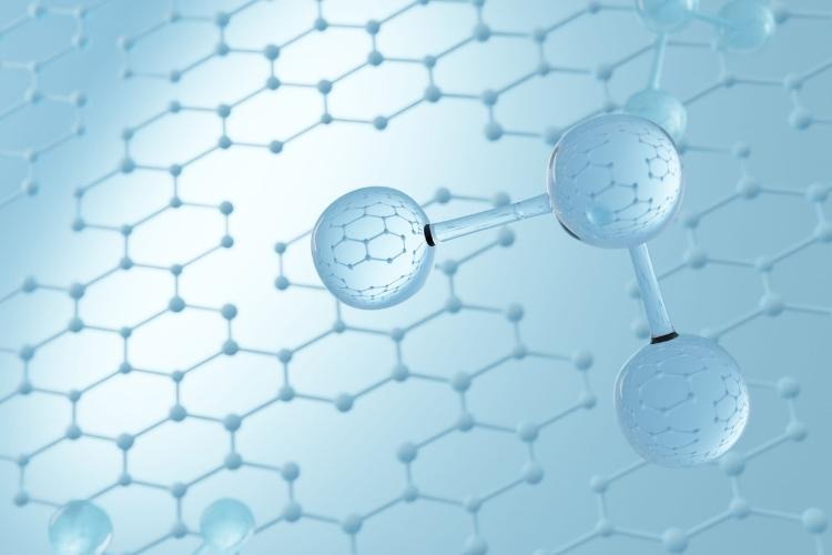 Abstract molecular network.