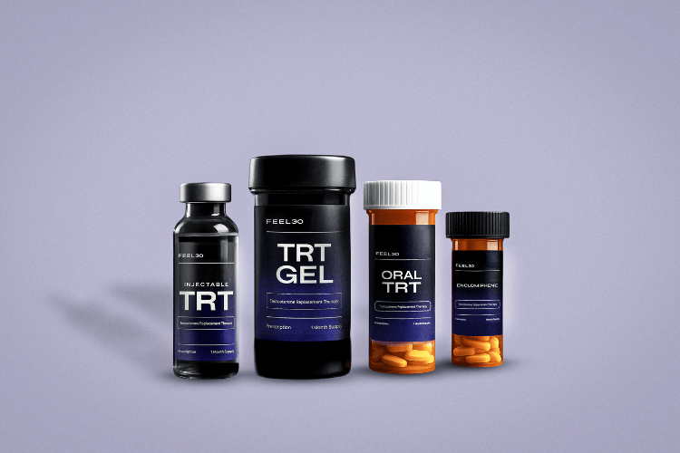 Different testosterone replacement therapy options including injections, gels, and oral medications.