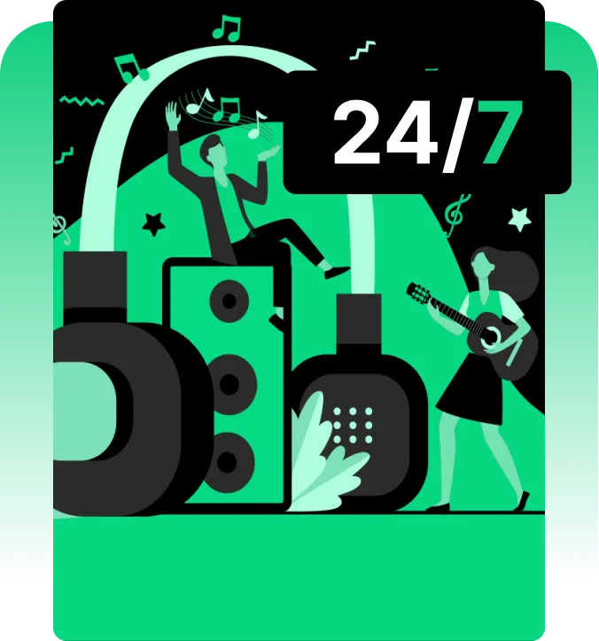 24/7 Support and Satisfaction Guarantee