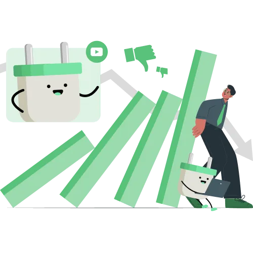 Reduzca el crecimiento del canal de la competencia