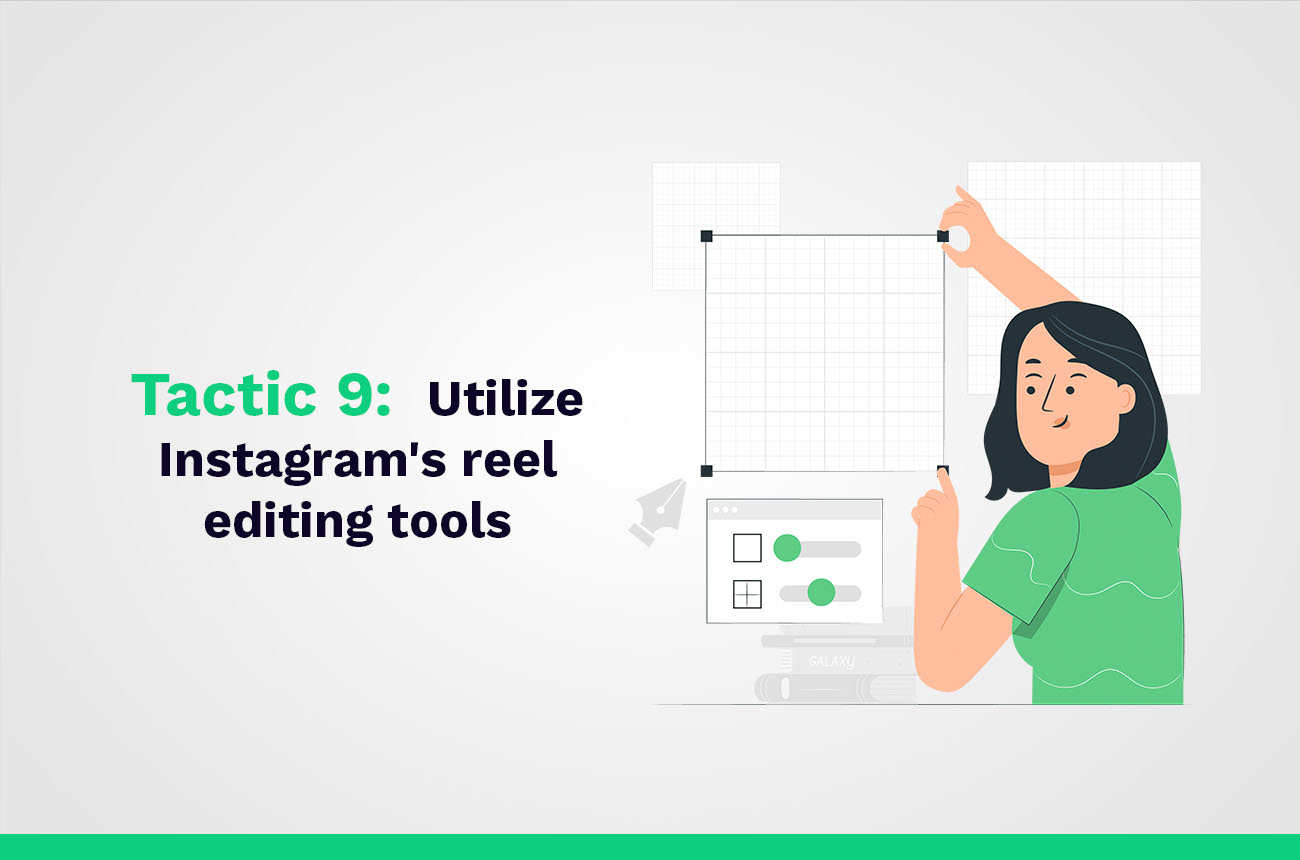 utilize as ferramentas de edição de bobinas do Instagram