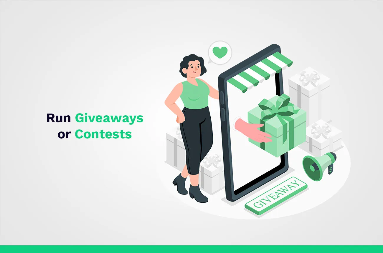 run giveaway contests